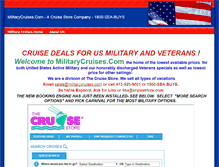 Tablet Screenshot of militarycruises.com